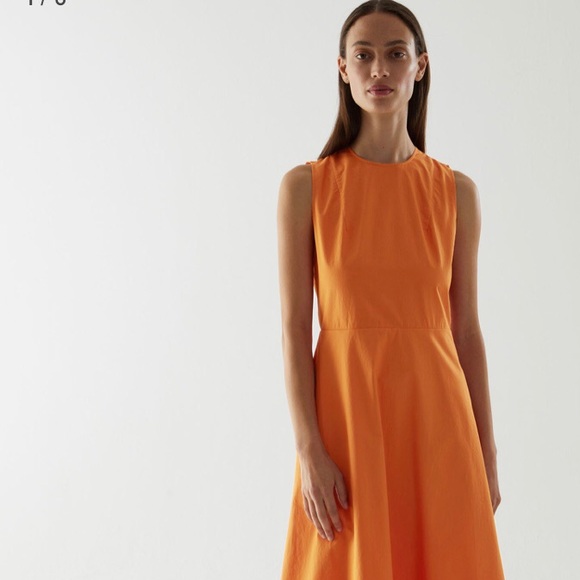 NWT Cos orange gorgeous dress. 10 - Picture 4 of 7